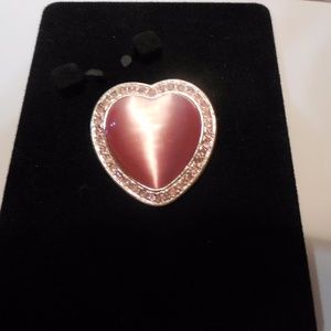 vintage heart brooch